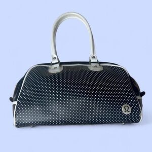Lululemon Black & White Polka Dot Bowling Bag